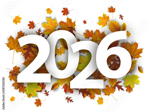 Obraz na płótnie Herbstlaub 2026 Transparent