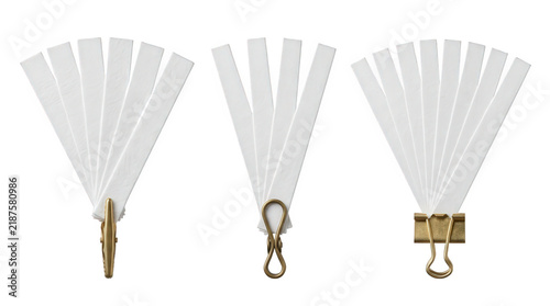 Set of White Perfume Blotter Testing Strips for Scent Evaluation