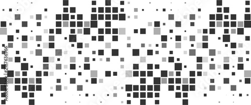 Fotografie Vector technology pattern and geometric transition pattern with squares shape do