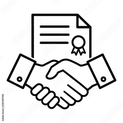 Contract Handshake Icon