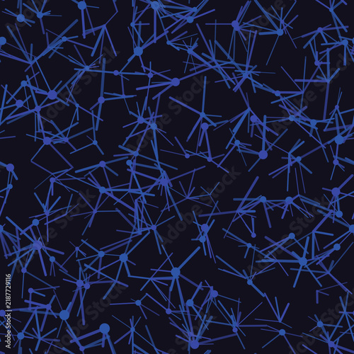 Fond sans couture de motif de constellation en bleu