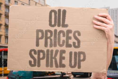 Obraz na plátně "Oil prices spike up" Energy markets respond to regional instability