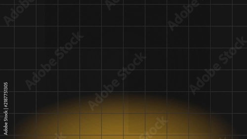 4K Math Background motion with black grid and yellow effect
