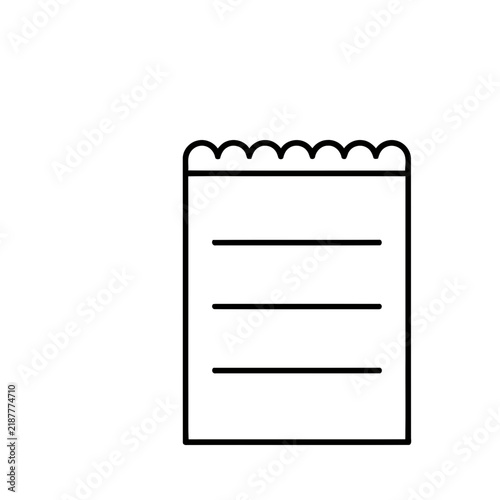 Simple notepad icon