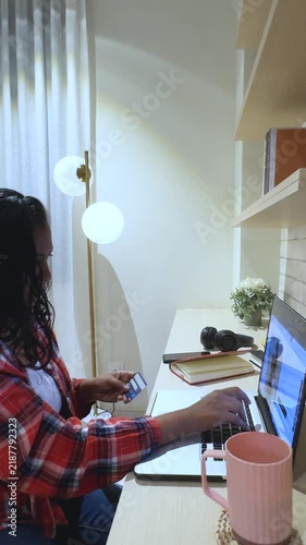 Online Shopping Credit Card Laptop