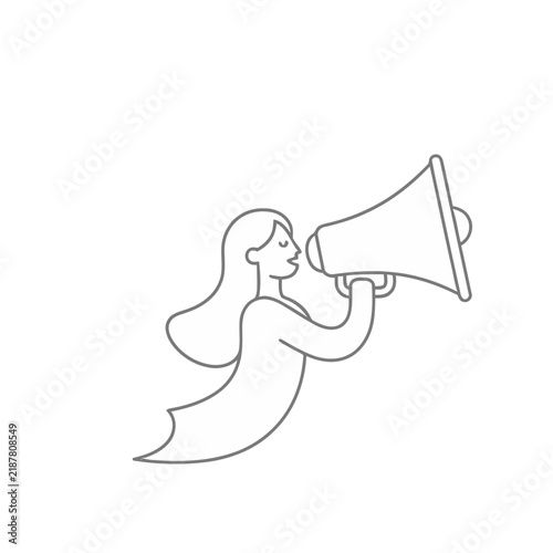 Person with Megaphone Icon