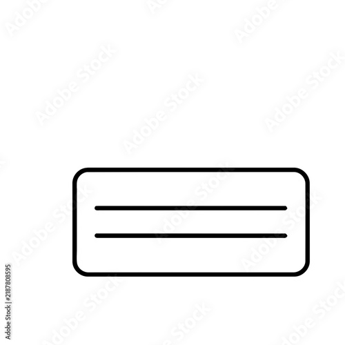 Text box with lines icon