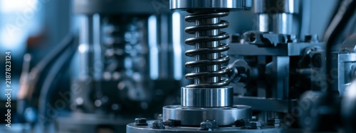 Mechanical Testing Equipment with Spring Component in Industrial Workshop Environment