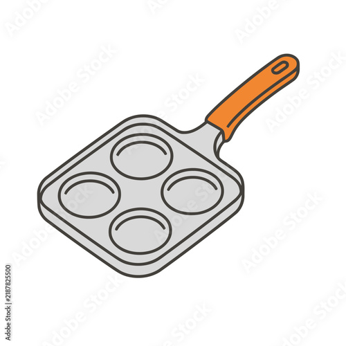 Pancake Pan with Four Molds