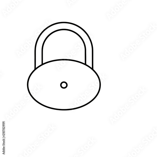 Simple padlock icon