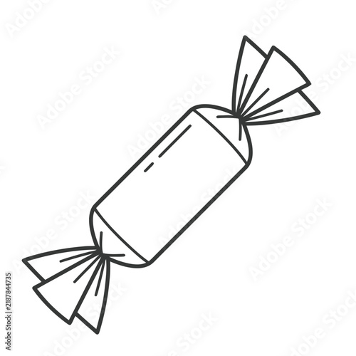Wrapped candy icon