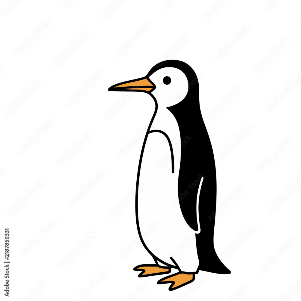 Obraz premium Cartoon Penguin