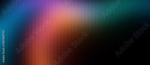 Abstract colorful gradient background with vertical lines and glowing light effects in blue purple and orange colors