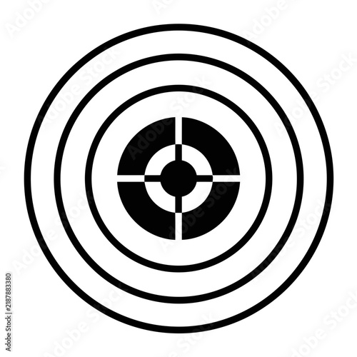 Target with crosshairs