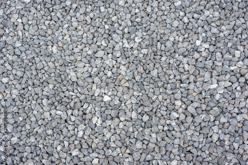 Fine Gray Crushed Stone Gravel Texture Background