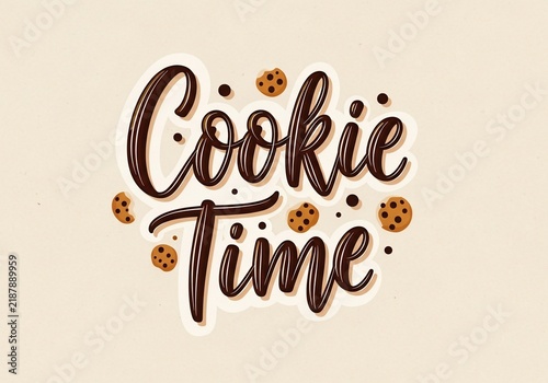 Sweet treat lettering with baked goods.