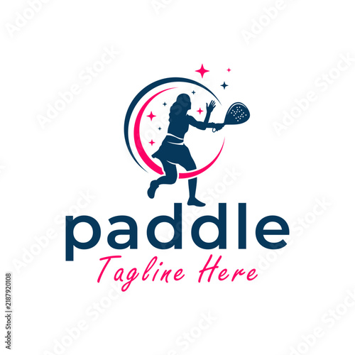 women paddle sports circle logo