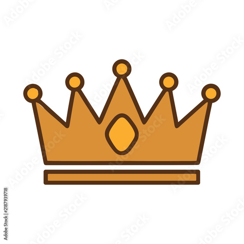 Quadro su tela Crown illustration