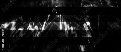 Fotografie Abstract digital data chart showing volatile market movement on dark screen back