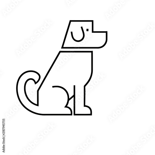 Simple dog icon