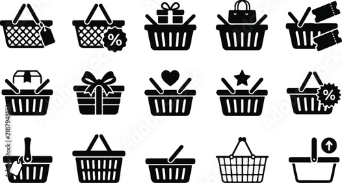 Colorful graphic design template featuring a vibrant sale and shopping promotion layout for retail marketing campaigns with bold text and modern artistic