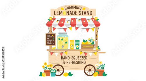 Lemonade stand illustration