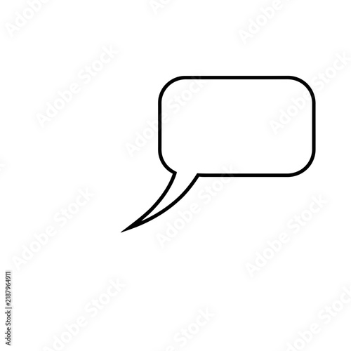 Speech bubble outline