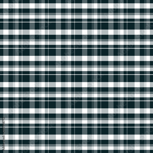 Classic Black Tartan Plaid Seamless Fabric Texture
