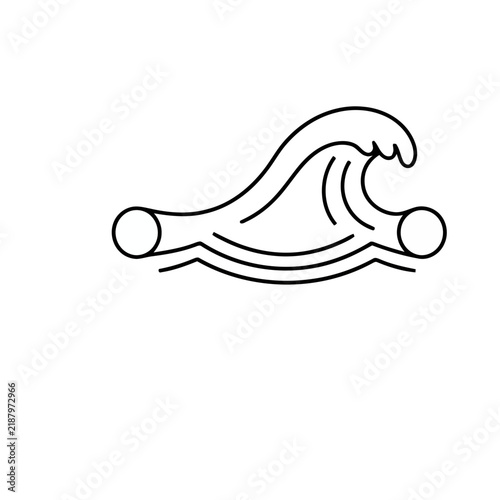 Stylized wave illustration