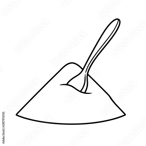 Spoon in Pile of Powder