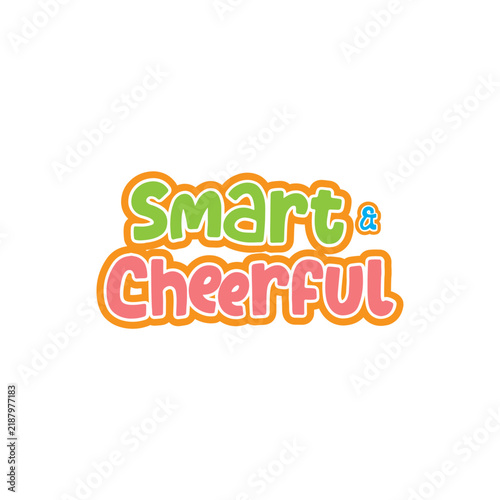 Smart & Cheerful Typography Colorful.