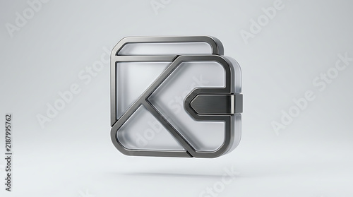 Modern metallic briefcase with lock for business professionals
