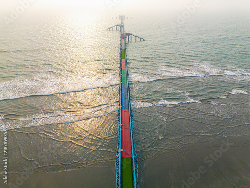 Fotografie Aerial View of Cox’s Bazar, Bangladesh