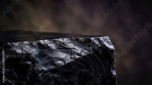 Dark stone podium texture background