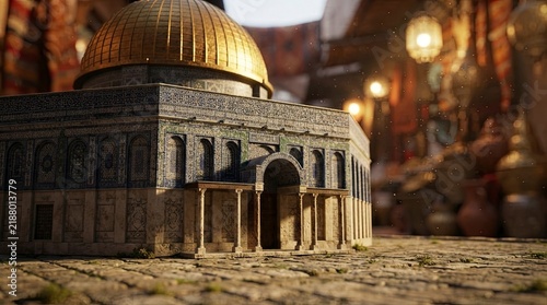 Dome of the Rock model in Jerusalem