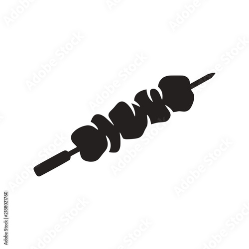 Meat skewer icon