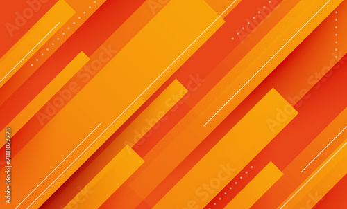 Modern Orange Abstract Background with Diagonal Geometric Shapes