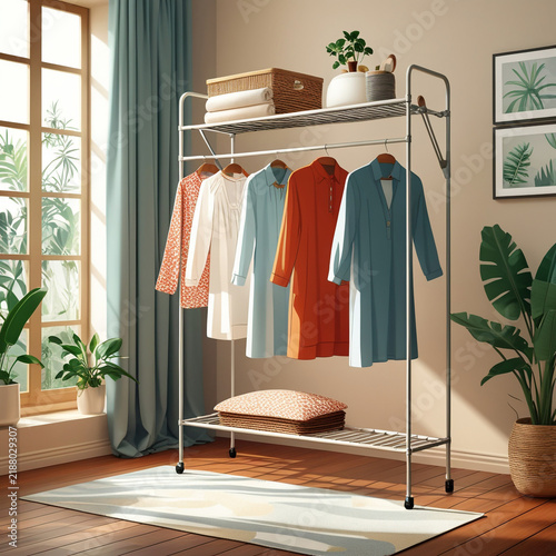Clothes drying rack