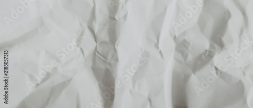 Crumpled White Paper Texture Background