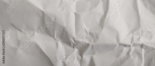 Crumpled White Paper Texture Background