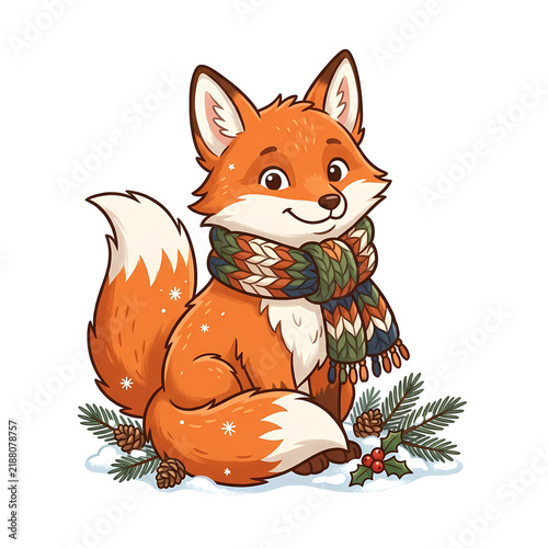 X-Mas, Christmas decorations vector illustration 