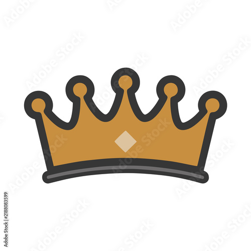 Foto Golden Crown with Diamond Accent