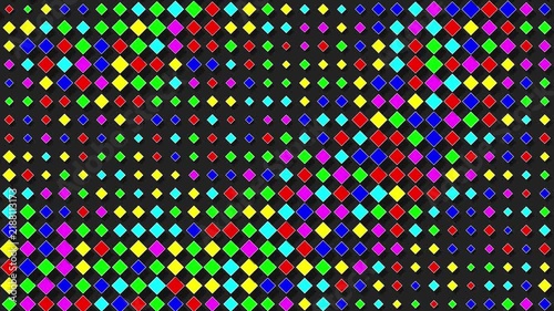 Vibrant colorful diamond grid abstract pattern background