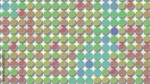 Colorful abstract circle grid pattern background video footage