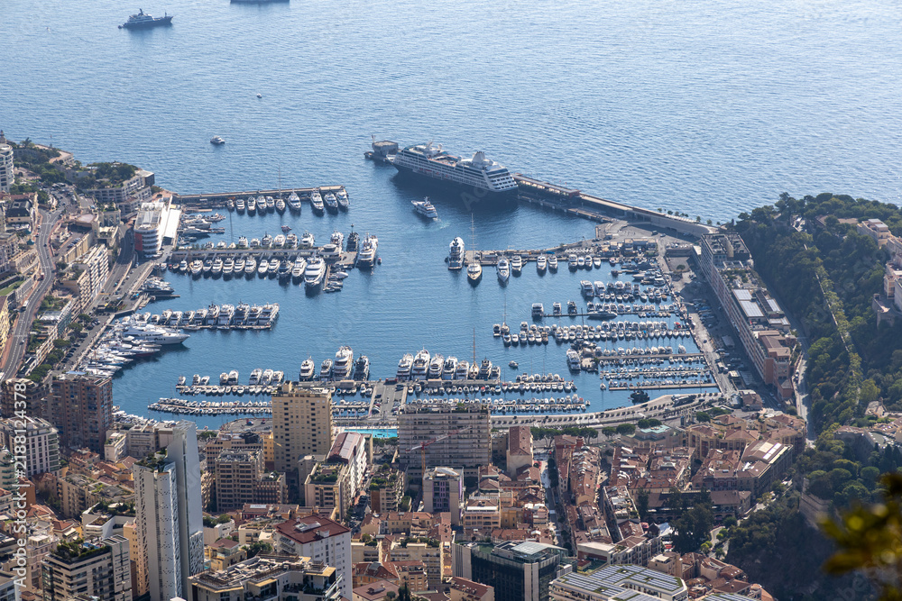 Obraz premium Panoramic View of Monaco. French Riviera, France