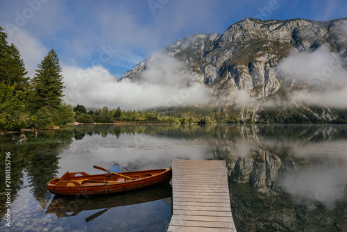 Beautiful Bohinj lake, Slovenia. The most amazing lake with a camping spot. 