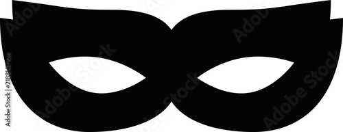 Black Masquerade Mask Silhouette Transparent PNG