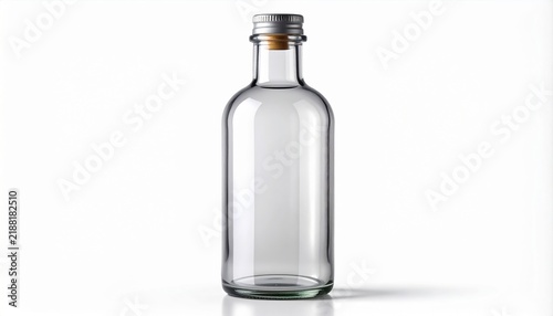 Clear Glass Bottle with Cork Stopper