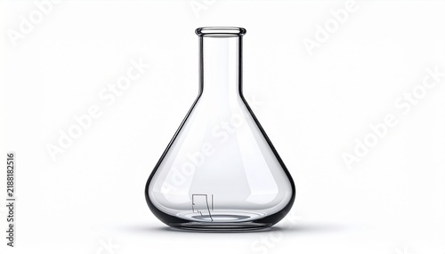 Transparent Conical Laboratory Flask