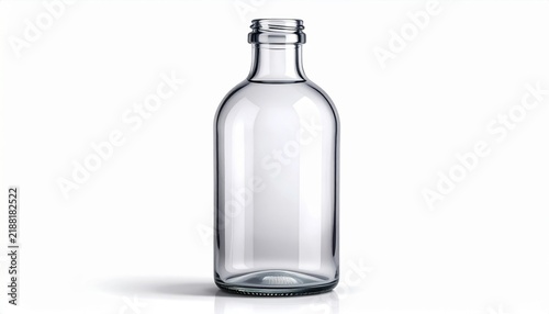 Clear Glass Laboratory Bottle with Screw Neck